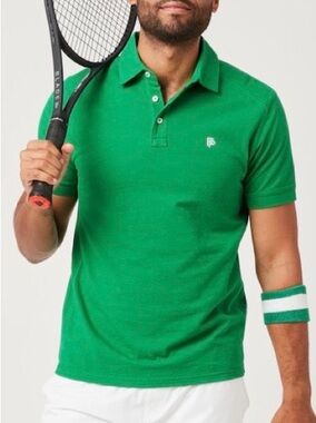 Flint Park Tennis Match Polo in Kelly Green